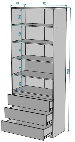 Шкаф Мальта H170 в Лесном - lesnoy.ok-mebel.com | фото 2