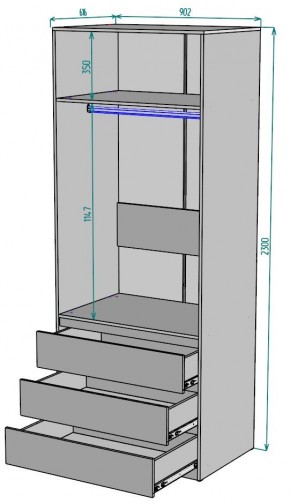 Шкаф Мальта H171 в Лесном - lesnoy.ok-mebel.com | фото 2