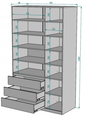 Шкаф Мальта H211 в Лесном - lesnoy.ok-mebel.com | фото 2