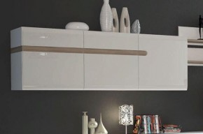 Шкаф навесной 3D/TYP 67, LINATE ,цвет белый/сонома трюфель в Лесном - lesnoy.ok-mebel.com | фото 3