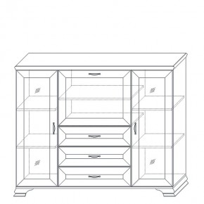 Шкаф низкий (2 стеклодвери) Сиена в Лесном - lesnoy.ok-mebel.com | фото 10
