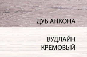 Шкаф открытый 1D, OLIVIA, цвет вудлайн крем/дуб анкона в Лесном - lesnoy.ok-mebel.com | фото 2