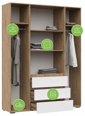 Шкаф платяной Элла в Лесном - lesnoy.ok-mebel.com | фото 4