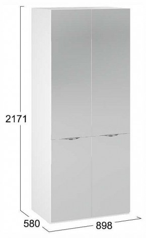 Шкаф платяной Глосс СМ-319.07.004 в Лесном - lesnoy.ok-mebel.com | фото 4
