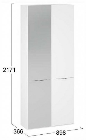 Шкаф платяной Глосс СМ-319.07.015 в Лесном - lesnoy.ok-mebel.com | фото 4