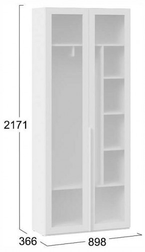 Шкаф платяной Порто СМ-393.07.226 в Лесном - lesnoy.ok-mebel.com | фото 4