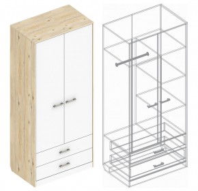 Шкаф "Милана" 2-х створчатый с 2 ящиками в Лесном - lesnoy.ok-mebel.com | фото 3