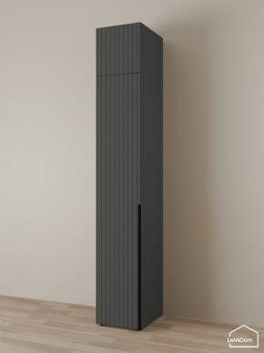 Шкаф с антресолью Linnea MHR-1A-1 2450х400х510 (Графит-М 11.1.25) в Лесном - lesnoy.ok-mebel.com | фото
