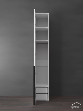 Шкаф с антресолью Linnea MHR-1A-3 2450х400х510 (Белый-М 11.1.2) в Лесном - lesnoy.ok-mebel.com | фото 5
