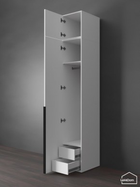 Шкаф с антресолью Linnea MHR-1A-3 2450х400х510 (Белый-М 11.1.2) в Лесном - lesnoy.ok-mebel.com | фото 6