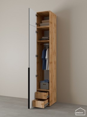 Шкаф с антресолью Linnea MHR-1A-3 2450х400х510 (ДВ-М 11.1.25) в Лесном - lesnoy.ok-mebel.com | фото 5