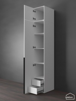 Шкаф с антресолью Linnea MHR-1A-4 2450х400х510 (Белый-М 11.1.2) в Лесном - lesnoy.ok-mebel.com | фото 5