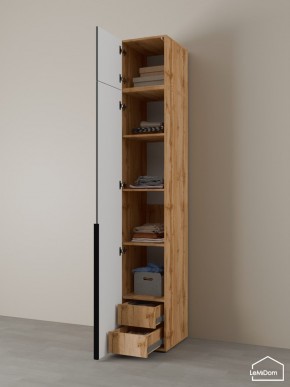 Шкаф с антресолью Linnea MHR-1A-4 2450х400х510 (ДВ-М 11.1.25) в Лесном - lesnoy.ok-mebel.com | фото 5