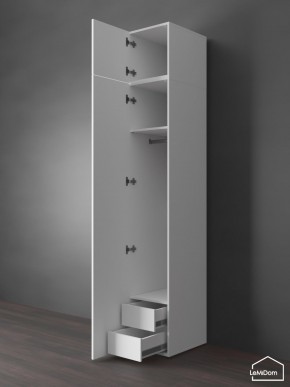 Шкаф с антресолью Linnea MHR-1POA-3 2450х400х510 (Белый-М 11.1.1) в Лесном - lesnoy.ok-mebel.com | фото 6