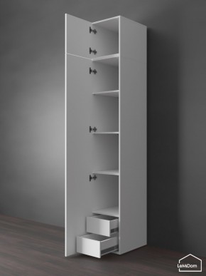 Шкаф с антресолью Linnea MHR-1POA-4 2450х400х510 (Белый-М 11.1.1) в Лесном - lesnoy.ok-mebel.com | фото 5