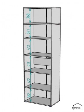 Шкаф с антресолью Linnea MHR-2POA-2 2450х800х510 (Белый-М 11.1.2) в Лесном - lesnoy.ok-mebel.com | фото 3