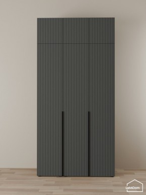 Шкаф с антресолью Linnea MHR-3A-1 2450х1200х510 (Графит-М 11.1.25) в Лесном - lesnoy.ok-mebel.com | фото