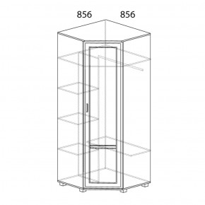 Шкаф угловой №243 Белла в Лесном - lesnoy.ok-mebel.com | фото 2