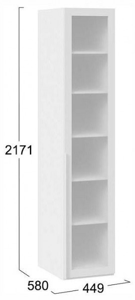 Шкаф-витрина Порто СМ-393.07.008 в Лесном - lesnoy.ok-mebel.com | фото 3