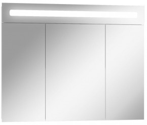 Шкаф-зеркало Аврора 90 с подсветкой LED Домино (DV8011HZ) в Лесном - lesnoy.ok-mebel.com | фото 1