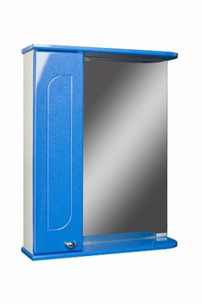Шкаф-зеркало Радуга Синий металлик 60 левый АЙСБЕРГ (DA1130HZR) в Лесном - lesnoy.ok-mebel.com | фото