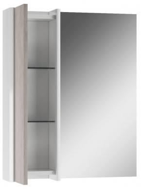 Шкаф-зеркало Uno 60 Дуб серый левый/правый Домино (DU1503HZ) в Лесном - lesnoy.ok-mebel.com | фото 3