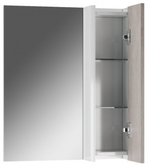 Шкаф-зеркало Uno 60 Дуб серый левый/правый Домино (DU1503HZ) в Лесном - lesnoy.ok-mebel.com | фото 4