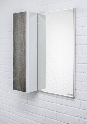 Шкаф-зеркало Uno 60 Дуб серый левый/правый Домино (DU1503HZ) в Лесном - lesnoy.ok-mebel.com | фото 8