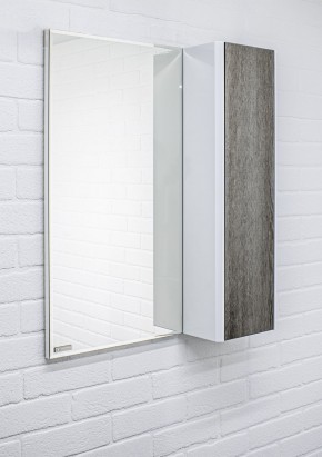 Шкаф-зеркало Uno 60 Дуб серый левый/правый Домино (DU1503HZ) в Лесном - lesnoy.ok-mebel.com | фото 9