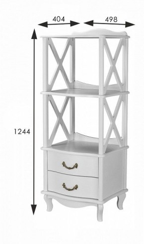 Стеллаж комбинированный Джульетта Л в Лесном - lesnoy.ok-mebel.com | фото 8