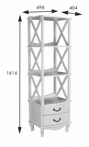 Стеллаж комбинированный Джульетта Л в Лесном - lesnoy.ok-mebel.com | фото 4