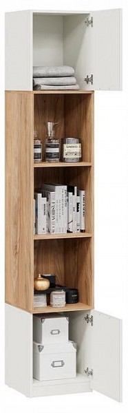 Стеллаж комбинированный Стелла в Лесном - lesnoy.ok-mebel.com | фото 3