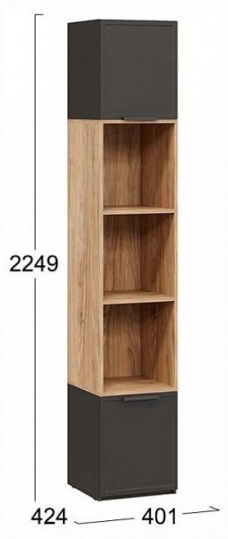 Стеллаж комбинированный Стелла в Лесном - lesnoy.ok-mebel.com | фото 4