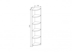 СКАНДИ СДУ370.1 Стеллаж угловой в Лесном - lesnoy.ok-mebel.com | фото 2
