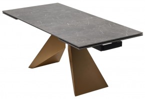Стол ALES 180 BLACK GRAVE SOLID CERAMIC, керамика / бронзовый, ®DISAUR в Лесном - lesnoy.ok-mebel.com | фото 14