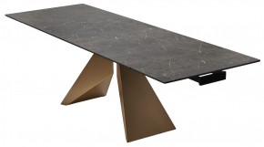 Стол ALES 180 BLACK GRAVE SOLID CERAMIC, керамика / бронзовый, ®DISAUR в Лесном - lesnoy.ok-mebel.com | фото 7