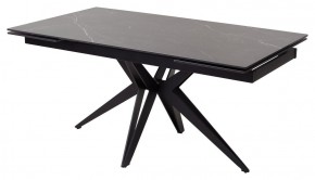 Стол FORIO 160 MATT BLACK MARBLE SOLID CERAMIC / BLACK, ®DISAUR в Лесном - lesnoy.ok-mebel.com | фото 1