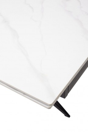 Стол FORIO 160 MATT WHITE MARBLE SOLID CERAMIC / BLACK, ®DISAUR в Лесном - lesnoy.ok-mebel.com | фото 9