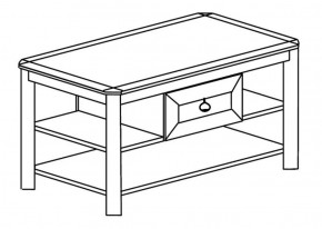 Стол журнальный №623 "Инна" Денвер светлый в Лесном - lesnoy.ok-mebel.com | фото