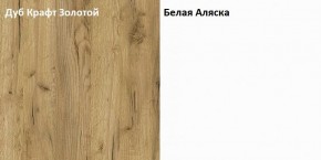 Стол компьютерный 12.71 Комфорт (Дуб Золотой CRAFT, Белая Аляска) в Лесном - lesnoy.ok-mebel.com | фото 4
