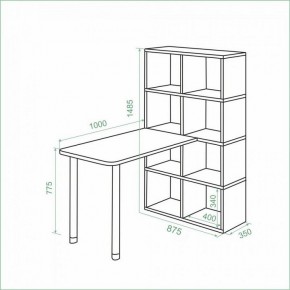 Стол компьютерный Bartolo в Лесном - lesnoy.ok-mebel.com | фото 2