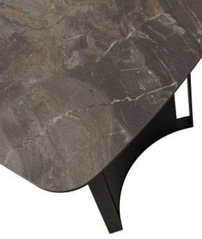 Стол RASMUS 160 KL-80 Серый мрамор, итальянская керамика / черный каркас, ®DISAUR в Лесном - lesnoy.ok-mebel.com | фото 9