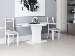Стол раздвижной Киото-28 Белый в Лесном - lesnoy.ok-mebel.com | фото 2