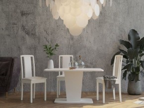 Стол раздвижной Киото-28 Белый в Лесном - lesnoy.ok-mebel.com | фото 4