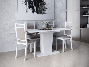 Стол раздвижной Киото-28 Белый в Лесном - lesnoy.ok-mebel.com | фото 5