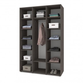 СТОУН С32 Шкаф 3-х створчатый (золотой дуб/графит) в Лесном - lesnoy.ok-mebel.com | фото 3