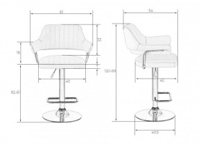 Стул барный DOBRIN CHARLY LM-5019 (черный) в Лесном - lesnoy.ok-mebel.com | фото 2