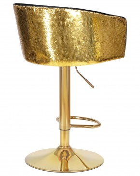 Стул барный DOBRIN DARCY GOLD SHINY, черный велюр с золотыми пайетками в Лесном - lesnoy.ok-mebel.com | фото 4