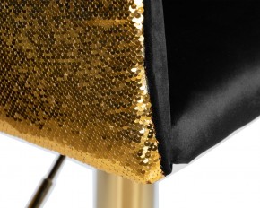 Стул барный DOBRIN DARCY GOLD SHINY, черный велюр с золотыми пайетками в Лесном - lesnoy.ok-mebel.com | фото 7