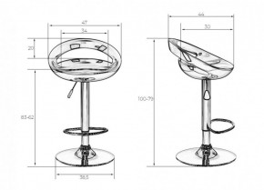 Стул барный DOBRIN DISCO LM-1010 (оранжевый) в Лесном - lesnoy.ok-mebel.com | фото